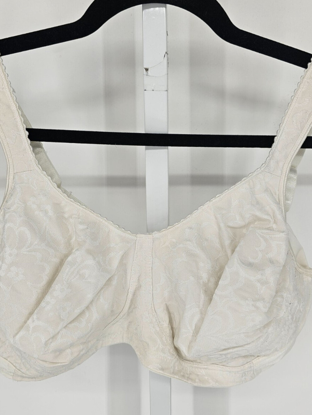 Playtex 18 Hour Womens Sz 40DD Unlined T Shirt ra Style 4745 White Lace